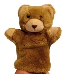 Vtg 1985 24K Polar Puff Special Effects Ryan Teddy Bear Plush Puppet Toy #4692
